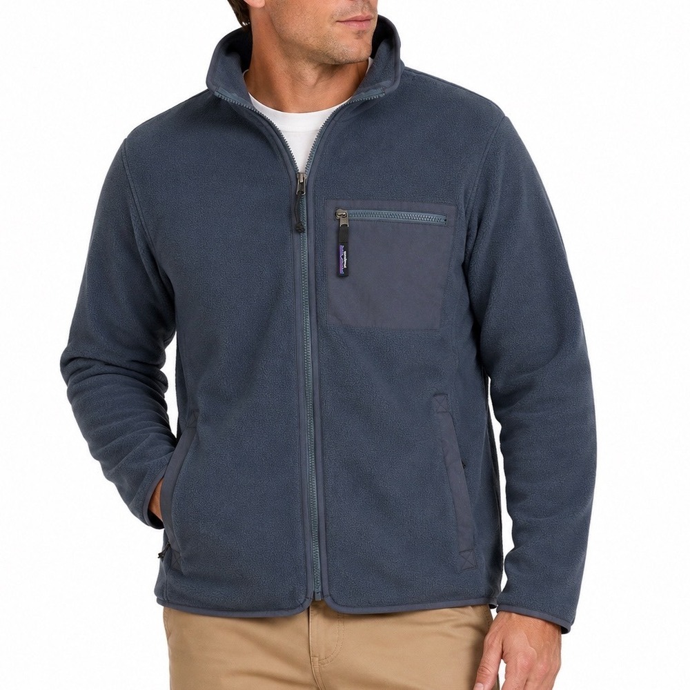 Patagonia Men's Synchilla Fleece Jacket Smolder Blue Medium NWT ($150 Retail)